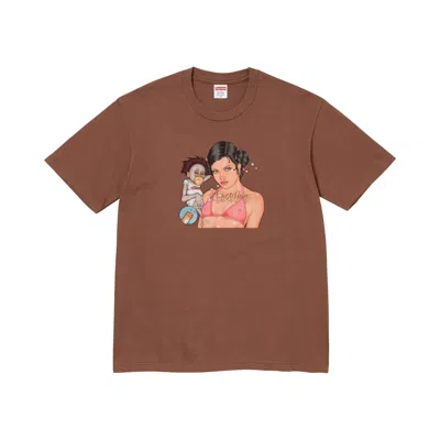 Pre-owned Supreme Angel Tee 'brown' | Men's Size Xl