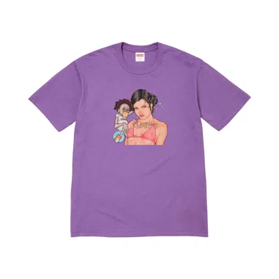 Pre-owned Supreme Angel Tee 'purple' | Men's Size L
