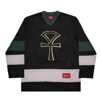 Pre-owned Supreme Ankh Hockey Jersey 'black' | Men's Size S