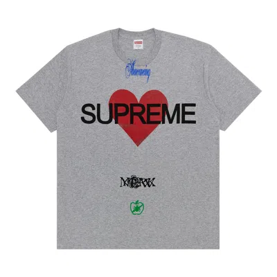 Pre-owned Supreme Announcing Tee 'heather Grey' | Men's Size Xxl In Gray