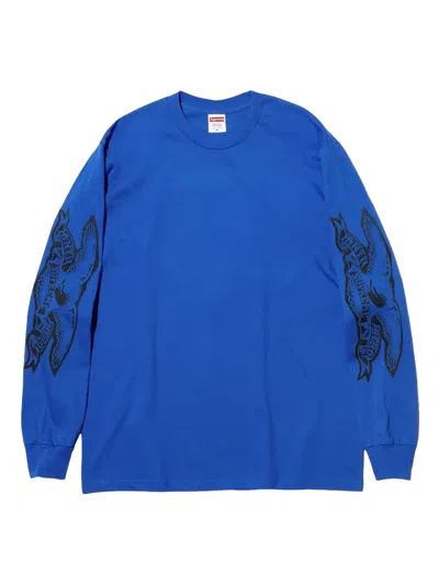 Supreme Antihero® Eagle Long-sleeves T-shirt In Blue