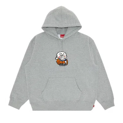 Pre-owned Supreme Aoi Buddha Hooded Sweatshirt 'heather Grey'