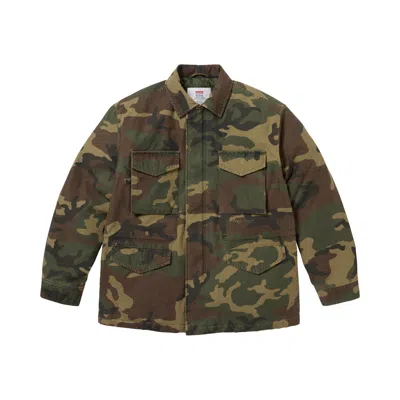 Pre-owned Supreme Aoi Cross M52 Jacket 'woodland Camo' | Green | Men's Size M