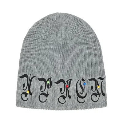Pre-owned Supreme Aoi Gems Beanie 'heather Grey' | Men's Size Onesize In Gray