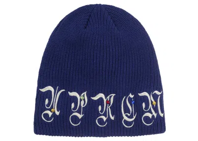 Pre-owned Supreme Aoi Gems Beanie In Blue
