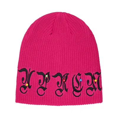 Pre-owned Supreme Aoi Gems Beanie 'pink' | Men's Size Onesize