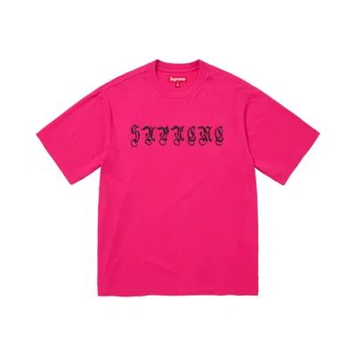 Pre-owned Supreme Aoi Gems Short-sleeve Top 'fuchsia' | Red | Men's Size L