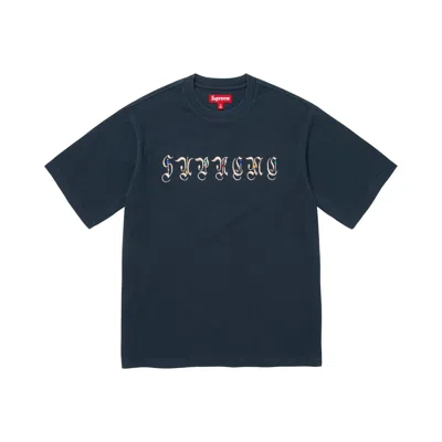 Pre-owned Supreme Aoi Gems Short-sleeve Top 'navy' | Blue | Men's Size Xl
