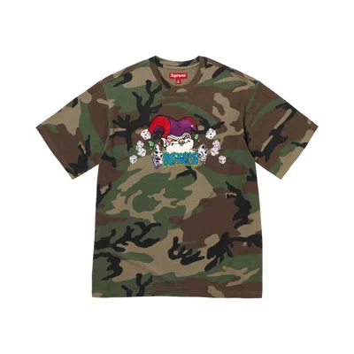 Pre-owned Supreme Aoi Jester Short-sleeve Top 'woodland Camo' | Brown | Men's Size Xl