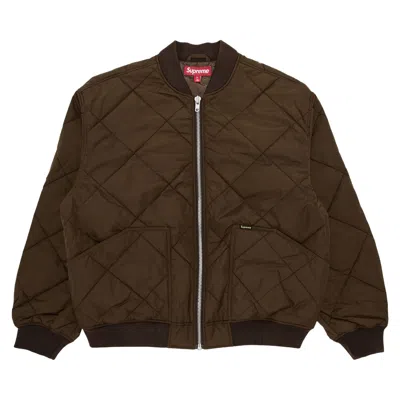 Pre-owned Supreme Aoi Quilted Work Jacket 'brown'