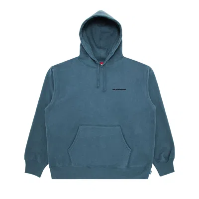Pre-owned Supreme Aoi Stacked Hooded Sweatshirt 'slate' In Blue