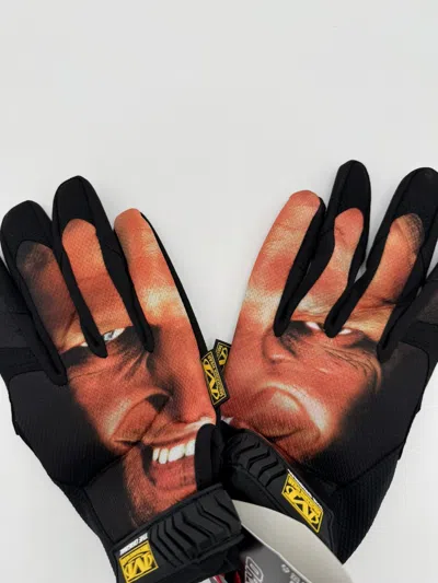 Pre-owned Supreme Aphex Twin Mechanix Work Gloves In Black
