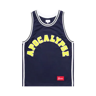 Pre-owned Supreme Apocalypse Basketball Jersey 'navy' | Blue | Men's Size M