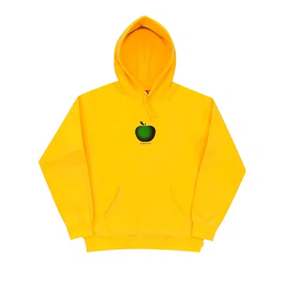 Pre-owned Supreme Apple Hooded Sweatshirt 'yellow'