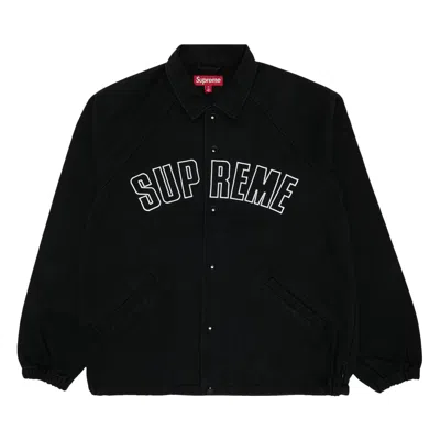 Pre-owned Supreme Arc Denim Coaches Jacket 'black'