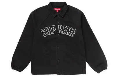 Pre-owned Supreme Arc Denim Coaches Jacket Black