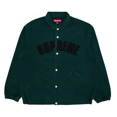 Pre-owned Supreme Arc Denim Coaches Jacket 'green' | Men's Size S