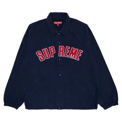 Pre-owned Supreme Arc Denim Coaches Jacket 'navy' In Blue