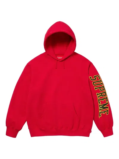 Supreme Arc Detail Hoodie In Red