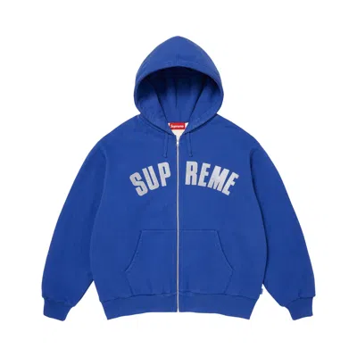 Pre-owned Supreme Arc Thermal Lined Zip Up Hooded Sweatshirt 'royal' | Blue | Men's Size S