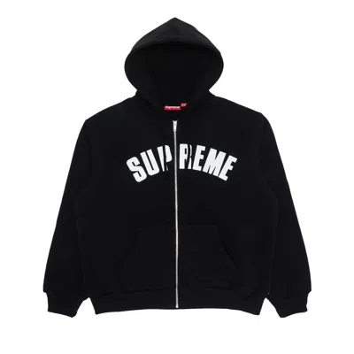 Pre-owned Supreme Arc Thermal Zip Up Hooded Sweatshirt 'black'