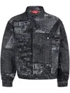Supreme Archive Denim Trucker Jacket In Black