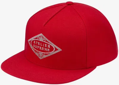 Pre-owned Supreme Atelier Snapback Cap In Red