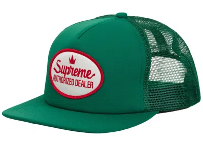 Pre-owned Supreme Authorized Mesh Back 5 Panel Fw24 In Green