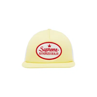 Pre-owned Supreme Authorized Mesh Back 5-panel 'light Yellow' | Men's Size Onesize