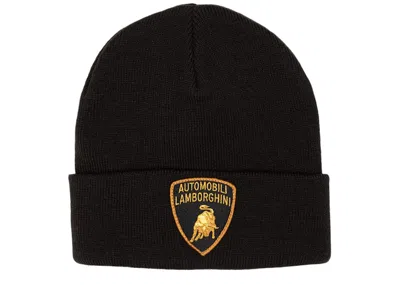 Pre-owned Supreme Automobili Lamborghini Beanie In Black