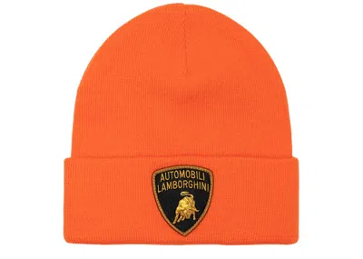 Pre-owned Supreme Automobili Lamborghini Beanie In Orange