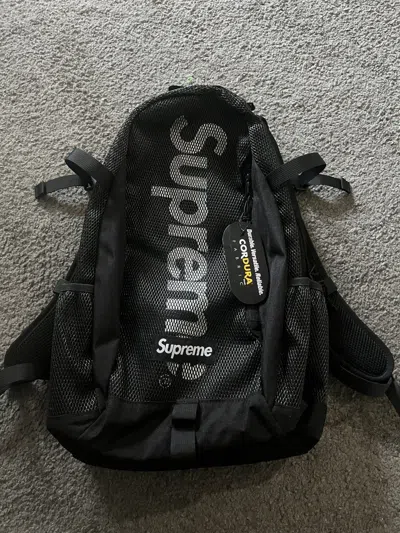 Pre-owned Supreme Backpack In Black