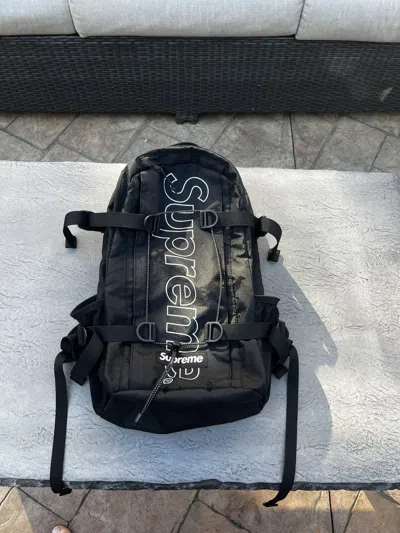 Pre-owned Supreme Backpack Black Fw18