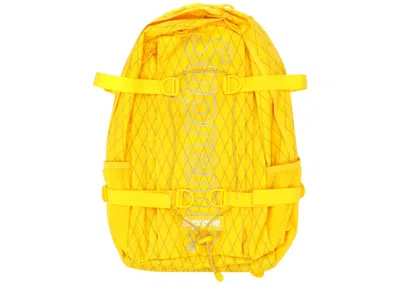 Pre-owned Supreme Backpack (fw18) In Yellow