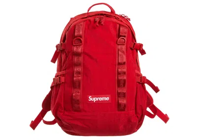 Pre-owned Supreme Backpack (fw20) In Dark Red