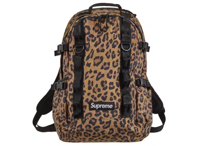 Pre-owned Supreme Backpack (fw20) In Leopard