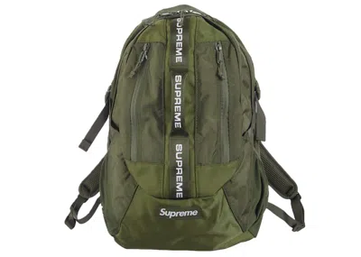 Pre-owned Supreme Backpack (fw22) In Olive