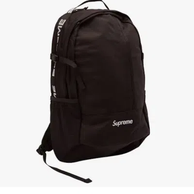 Pre-owned Supreme Backpack Ss18 In Black