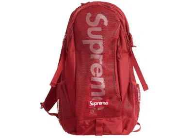 Pre-owned Supreme Backpack (ss20) In Dark Red