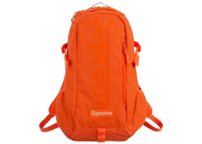 Pre-owned Supreme Backpack (ss24) In Orange