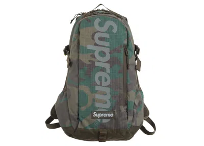 Pre-owned Supreme Backpack (ss24) In Woodland Camo