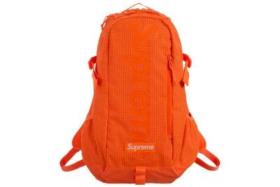 Pre-owned Supreme Backpack (ss24) Orange