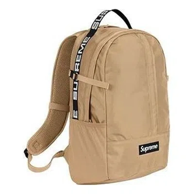 Supreme Backpack 'tan Black White' In Multi