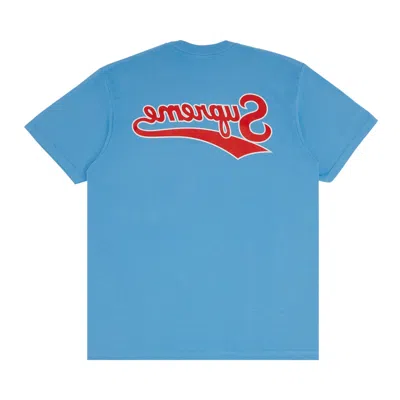 Pre-owned Supreme Backwards Tee 'bright Blue'