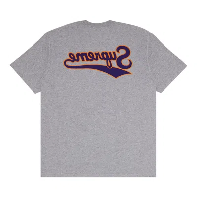 Pre-owned Supreme Backwards Tee 'heather Grey'