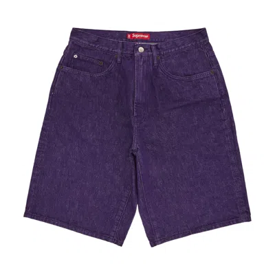 Pre-owned Supreme Baggy Denim Short 'purple' | Men's Size 38
