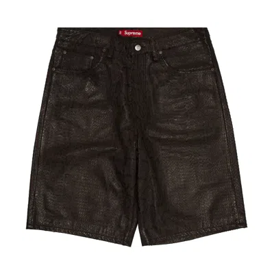 Pre-owned Supreme Baggy Leather Short 'snakeskin' | Multi-color | Men's Size 32