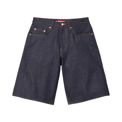 Pre-owned Supreme Baggy Selvedge Denim Short 'rigid Indigo' | Blue | Men's Size 32