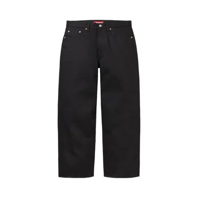 Pre-owned Supreme Baggy Selvedge Jean 'rigid Black' | Men's Size 36