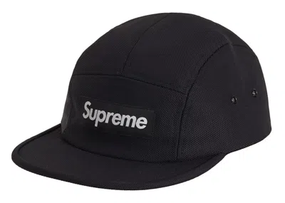 Pre-owned Supreme Ballistic Nylon Camp Cap In Black